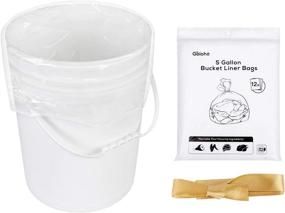 img 4 attached to 🦃 Optimized for SEO: Turkey Brine Bags, Enhanced 5 Gallon Bucket Liners with Ribbon - 12 Rolls, 31.7" X 19.8" Leak-proof Food Grade Large Plastic Bags for Turkey Brine Bucket