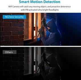 img 1 attached to Outdoor Security Camera - 1080P FHD 2.4G WiFi Home Surveillance Cam - Wireless Waterproof IP Cam with Color Night Vision/2-Way Audio/Motion Detection - SD Card & Cloud Storage
