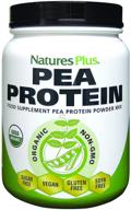 🌱 naturesplus organic pea protein - 1.1 lbs | vegan drink powder for high energy & muscle building - hunger suppressant | promotes heart health | non-gmo, vegetarian, gluten-free - 25 servings logo
