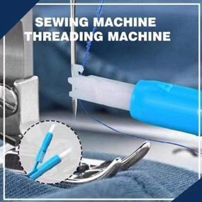 img 2 attached to 4PCS Sewing Machine Needle Changer and Auto Threader 🧵 Tool Set with Needle Inserter and Bobbin Holder Clamps (Blue)