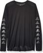 adidas f19axgm340 tee black x large men's clothing logo