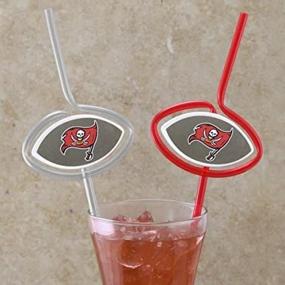 img 3 attached to Tampa Buccaneers Pack Sport Straws