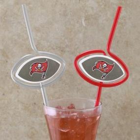 img 2 attached to Tampa Buccaneers Pack Sport Straws