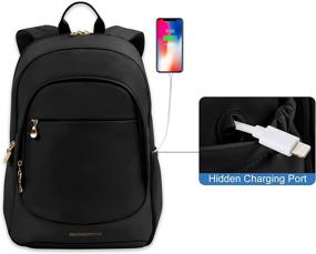 img 2 attached to 🎒 Laptop Backpack LIGHT FLIGHT: Stylish & Practical Women's Backpack for Travel, School, and Work – Fits up to 15.6 inch Laptops