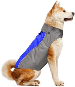 img 4 attached to 🌧️ Waterproof and Lightweight Dog Raincoat - VIZPET High Visibility Coat Jacket for Small, Medium, and Large Dogs