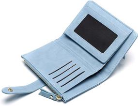 img 2 attached to Blocking Leather Organized Wallets Compact Women's Handbags & Wallets