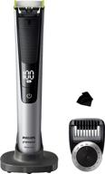 🪒 philips norelco oneblade pro wet/dry electric shaver and trimmer with charging stand, 14-length comb, travel pouch qp6520/70 +bonus kwalicable microfiber cleaning cloth logo