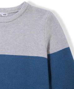 img 1 attached to CUNYI Crewneck Contast Sweater Pullover Boys' Clothing in Sweaters