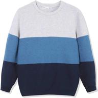 cunyi crewneck contast sweater pullover boys' clothing in sweaters logo