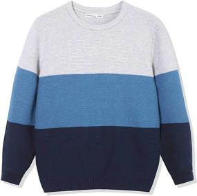 img 4 attached to CUNYI Crewneck Contast Sweater Pullover Boys' Clothing in Sweaters