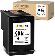 🖨️ atopink remanufactured ink cartridge replacement for hp 901xl 901 xl (1 black): compatible with officejet j4550 j4680 j4580 4500 j4540 j4680c j4500 j4524 g510a g510b g510g g510h g510n j4525 j4535 printer logo