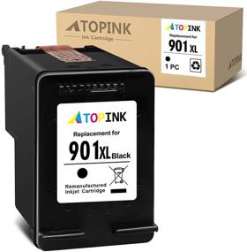 img 4 attached to 🖨️ ATOPINK Remanufactured Ink Cartridge Replacement for HP 901XL 901 XL (1 Black): Compatible with OfficeJet J4550 J4680 J4580 4500 J4540 J4680c J4500 J4524 G510a G510b G510g G510h G510n J4525 J4535 Printer