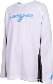 img 3 attached to Laguna Boys Crewneck Rashguard Swim Sun Tee Shirt: Loose Fit, Long Sleeve, UPF 50+