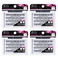 👁️ ardell double up individuals knot-free medium black false eyelashes (4 pack) logo