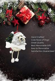 img 3 attached to 🐶 Havanese Dangling Legs Ornament: Hand Painted & Easily Personalized Christmas Decor for Havanese Lovers