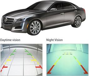 img 3 attached to 📷 Комплект универсальной водонепроницаемой резервной камеры с ночным видением и 4,3-дюймовым TFT ЖК-монитором для автомобиля - Комбинированная камера заднего вида с номерным знаком автомобиля и монитором