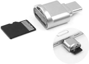 img 1 attached to 🔌 Convenient 2pcs USB Type C USB-C to Micro SD SDXC TF Card Reader Adapter Set for Laptop & Cell Phone