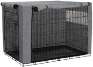 🐶 hersent dog crate cover: breathable & sturdy polyester cloth, universal fit for wire crates - enhance air circulation & ensure pet comfort logo