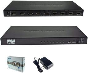 img 4 attached to 🔌 Security-01 HDMI Powered Splitter, 8 Ports, Full HD 1080P & 3D Support, One Input to Eight Outputs