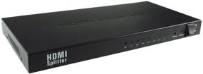 img 3 attached to 🔌 Security-01 HDMI Powered Splitter, 8 Ports, Full HD 1080P & 3D Support, One Input to Eight Outputs