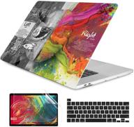 🧠 brain: dongke macbook pro 16 inch case 2020/2019 a2141 | hard shell cover for retina display & touch bar | fits touch id | plastic shell compatible with macbook pro 16 inch logo