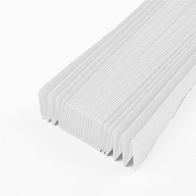 img 3 attached to 🌞 SUNFREE 3 Pack Temporary Blinds: Cordless Pleated Window Shades, Light Filtering Fabric Shade – Easy to Install & Cut, 36"x72"-3 Pack, White
