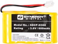 🔋 ultra hi-capacity compatible cordless phone battery for sanik 3sn-2/3a60-s-j1 & ge 52729 - ni-cd, 3.6v, 600mah logo