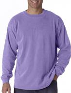 👕 cozy and stylish: comfort colors c6014 men's garment dyed long sleeve clothing and shirts logo