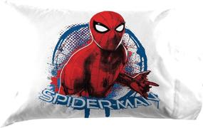 img 2 attached to 🕷️ Marvel Spiderman Wall Crawler Twin Sheet Set: 3-Piece Bedding Bundle