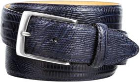 img 4 attached to Italian Calfskin Genuine Leather Alligator Women's Accessories for Belts