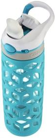 img 2 attached to 🚰 Contigo Autospout Straw Ashland Glass Water Bottle, 20 oz., Scuba - Stay Hydrated in Style
