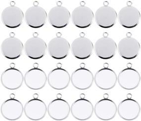 img 4 attached to UNIME 70Pieces Pendant Stainless Jewelry