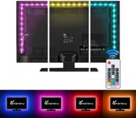 🎨 vansky led strip lights for 40-60 inch flat screen tvs - usb powered, eye-friendly 16 multi colors & waterproof логотип