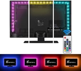 img 4 attached to 🎨 Vansky LED Strip Lights for 40-60 Inch Flat Screen TVs - USB Powered, Eye-Friendly 16 Multi Colors & Waterproof