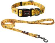 qqpets dog leash and collar set: premium 🐾 matching collars and soft leashes for effortless dog walking logo