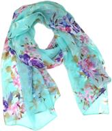 🧣 trendy solid color chiffon scarf: elevate your style with women's accessories & scarves logo