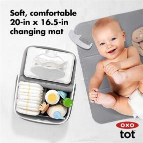 img 2 attached to OXO Tot Diaper Caddy with Changing Mat for Ultimate Convenience and Organization