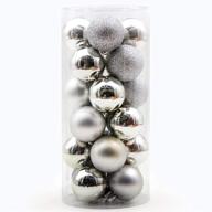 🎄 acronde 24pcs shatterproof christmas ball ornaments – 1.57" silver xmas tree decorations for home holiday party логотип