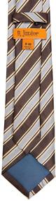 img 1 attached to SEO Friendly: Preppy Stripe Pattern Woven Neckties for Boys' Accessories