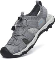 flarut athletic lightweight sandals: d darkgray - perfect for sports and outdoor activities логотип