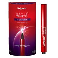 colgate optic white overnight teeth whitening pen: 🦷 powerful stain remover for whiter teeth - 35 treatments included! logo