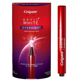 img 4 attached to Colgate Optic White ночной отбеливающий карандаш для зубов: 🦷 Мощное средство для удаления пятен для более белых зубов - 35 процедур в комплекте!