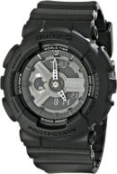 stylish casio women's ba-110bc-1acr baby g black watch with analog-digital display: features and more logo