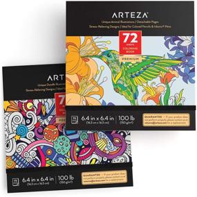 img 4 attached to 🎨 Arteza Doodle and Animal Coloring Books for Adults: 144 Pages to Relieve Stress, Promote Mindfulness, and Encourage Meditation for Adults & Teens