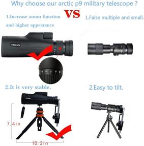 img 2 attached to 🔭 Star Scope Arctic P9 Military Telescope 30X Magnification Super Telephoto Monocular for Adults with Stable Tripod - Ideal for Military Gear, Hunting, Wildlife, Bird Watching…