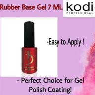 💅 revolutionary new size! kodi professional 7 ml (0.23 oz) rubber base gel – long-lasting nail coat soak for led/uv gel polish – original, easy-to-use, non-toxic & scentless product logo