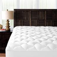 🛏️ mandarin home collection king size ultra soft bamboo rayon plush mattress topper - premium mattress pad логотип