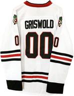 🎄 stitched mens s-xxxl clark griswold #00 christmas vacation movie hockey jersey - usa logo