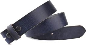 img 3 attached to 👔 Black Men's Accessories: Buckles Grain Leather Belt Pieces