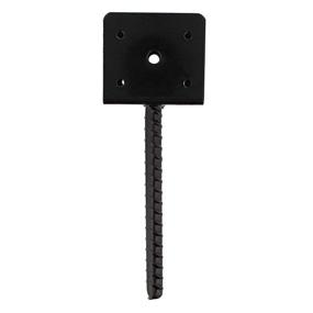 img 2 attached to BISupply Concrete Post Anchor 4x4 Post Base Spike 4 Pack - U Shape Fence Post Holder Pergola Brackets Deck Post Base Set - Improved SEO